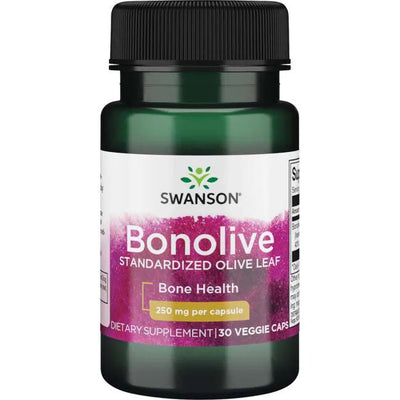 Swanson Bonolive Standardized Olive Leaf, 250mg - 30 vcaps