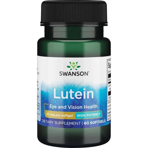 Swanson Lutein, 20mg - 60 softgels