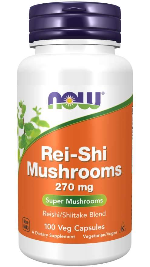 NOW Foods Rei-Shi Mushrooms, 270mg - 100 vcaps