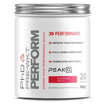 PhD Pre Workout Perform, Fruit Punch - 200g