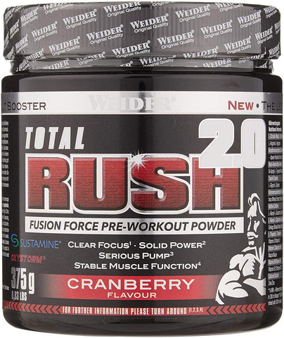 Weider Total Rush 2.0, Cranberry - 375g