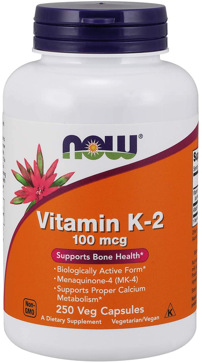 NOW Foods Vitamin K-2, 100mcg - 250 vcaps