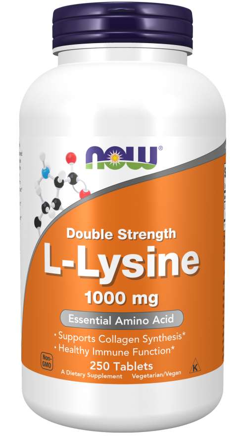 NOW Foods L-Lysine, 1000mg - 250 tabs