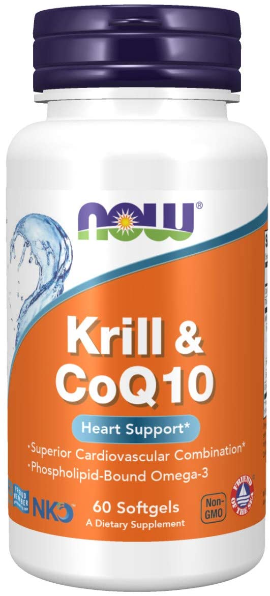 NOW Foods Krill & CoQ10 - 60 softgels