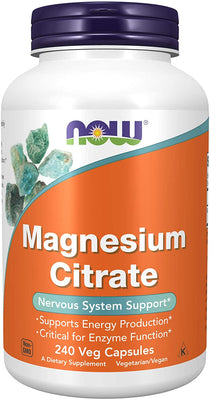 NOW Foods Magnesium Citrate, 400mg - 240 vcaps