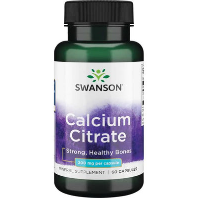 Swanson Calcium Citrate, 200mg - 60 caps