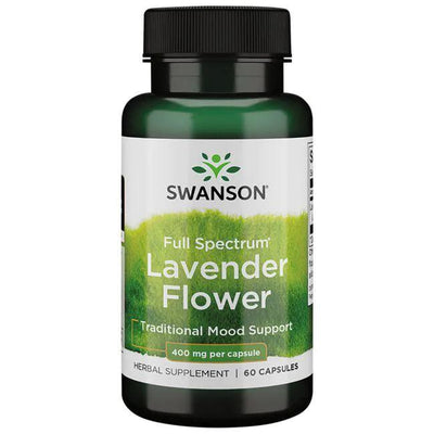 Swanson Full Spectrum Lavender Flower, 400mg - 60 caps