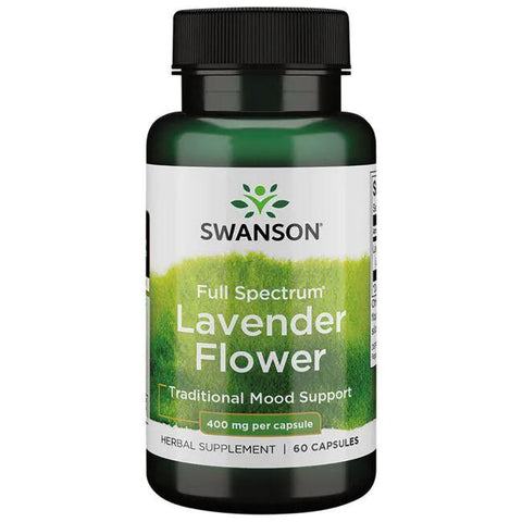 Swanson Full Spectrum Lavender Flower, 400mg - 60 caps