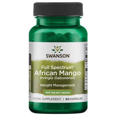 Swanson Full Spectrum African Mango (Irvingia Gabonensis), 400mg - 60 caps