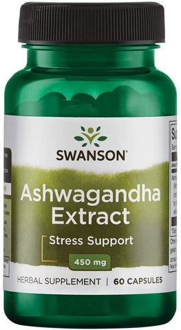 Swanson Ashwagandha Extract, 450mg - 60 caps