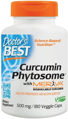 Doctor's Best Curcumin Phytosome with Meriva, 500mg - 180 vcaps