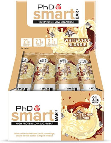PhD Smart Bar, White Choc Blondie - 12 bars