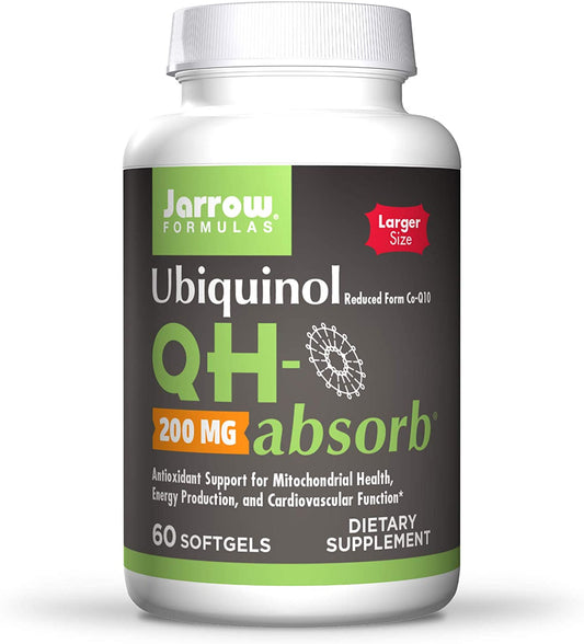 Jarrow Formulas Ubiquinol QH-absorb, 200mg - 60 softgels