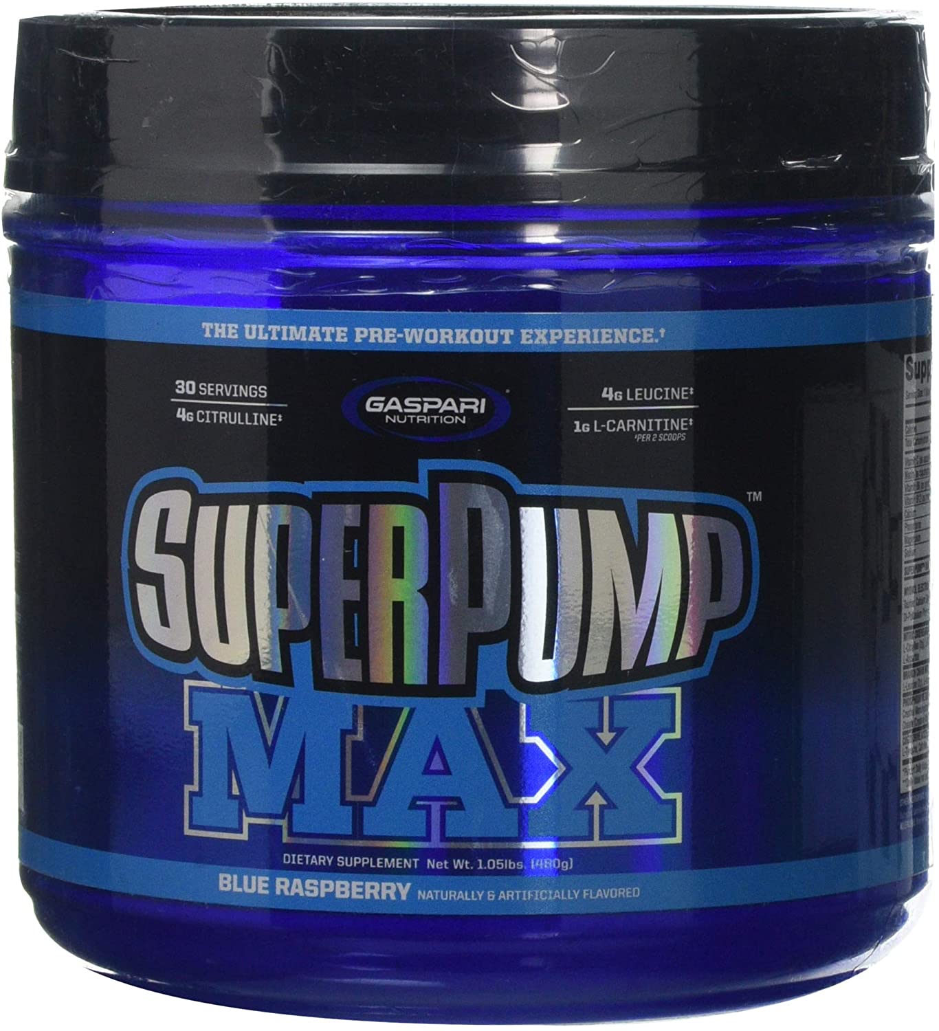 Gaspari Nutrition SuperPump MAX, Blue Raspberry - 480g