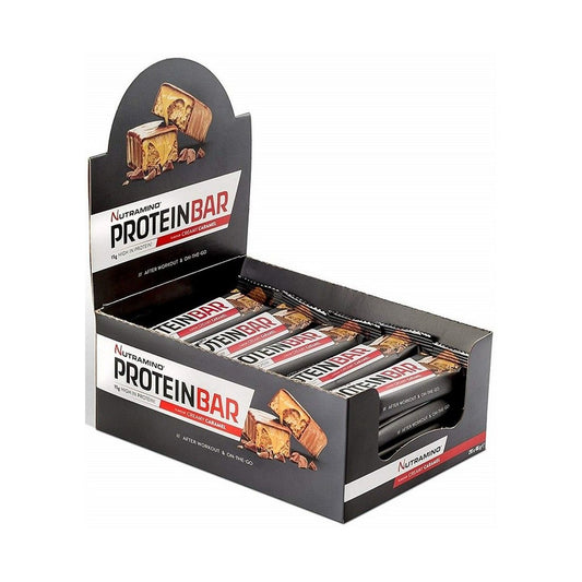 Nutramino Protein Bar, Caramel - 12 x 64g