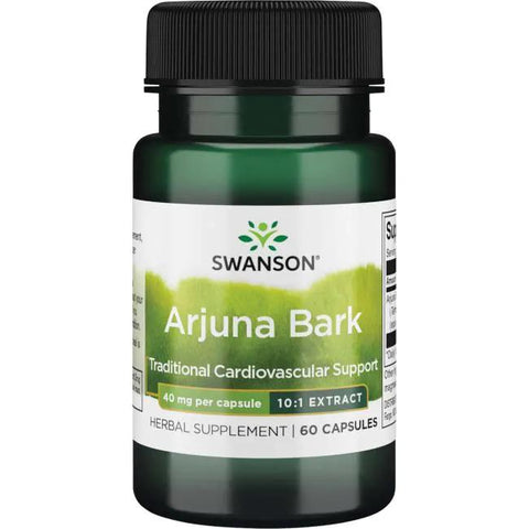 Swanson Full Spectrum Arjuna Bark (10:1) Extract, 40mg - 60 caps