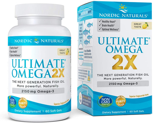 Nordic Natural Ultimate Omega 2X, 2150mg Lemon - 60 softgels