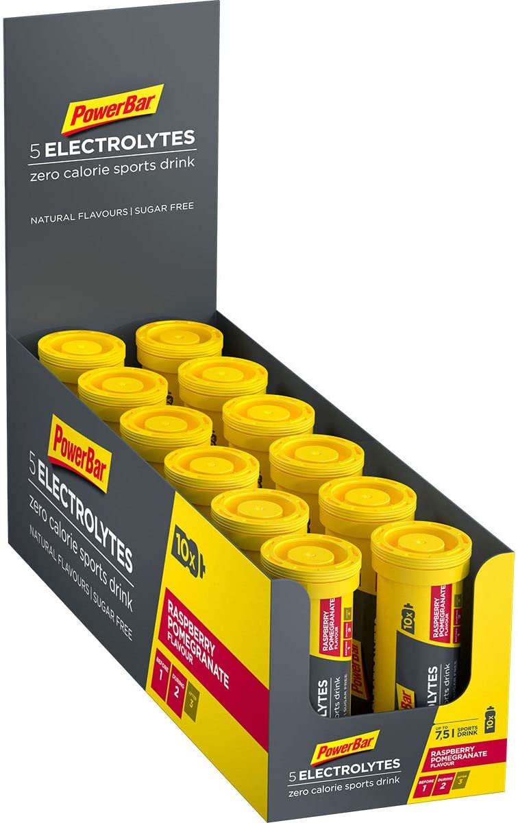 PowerBar 5 Electrolytes, Raspberry Pomegranate - 12 x 10 tabs