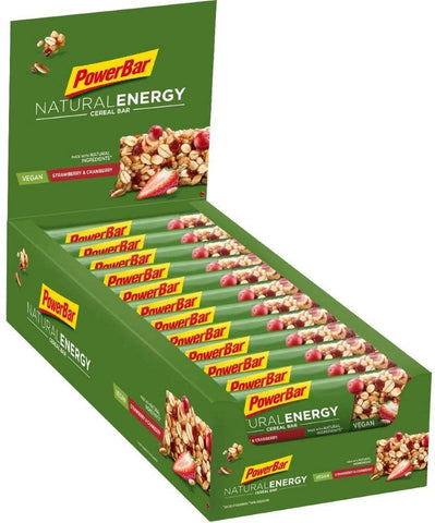PowerBar Natural Energy Cereal Bar, Strawberry & Cranberry - 24 bars