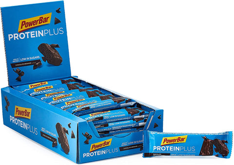 PowerBar Protein Plus Bar Low Sugar, Chocolate Brownie - 30 x 35g
