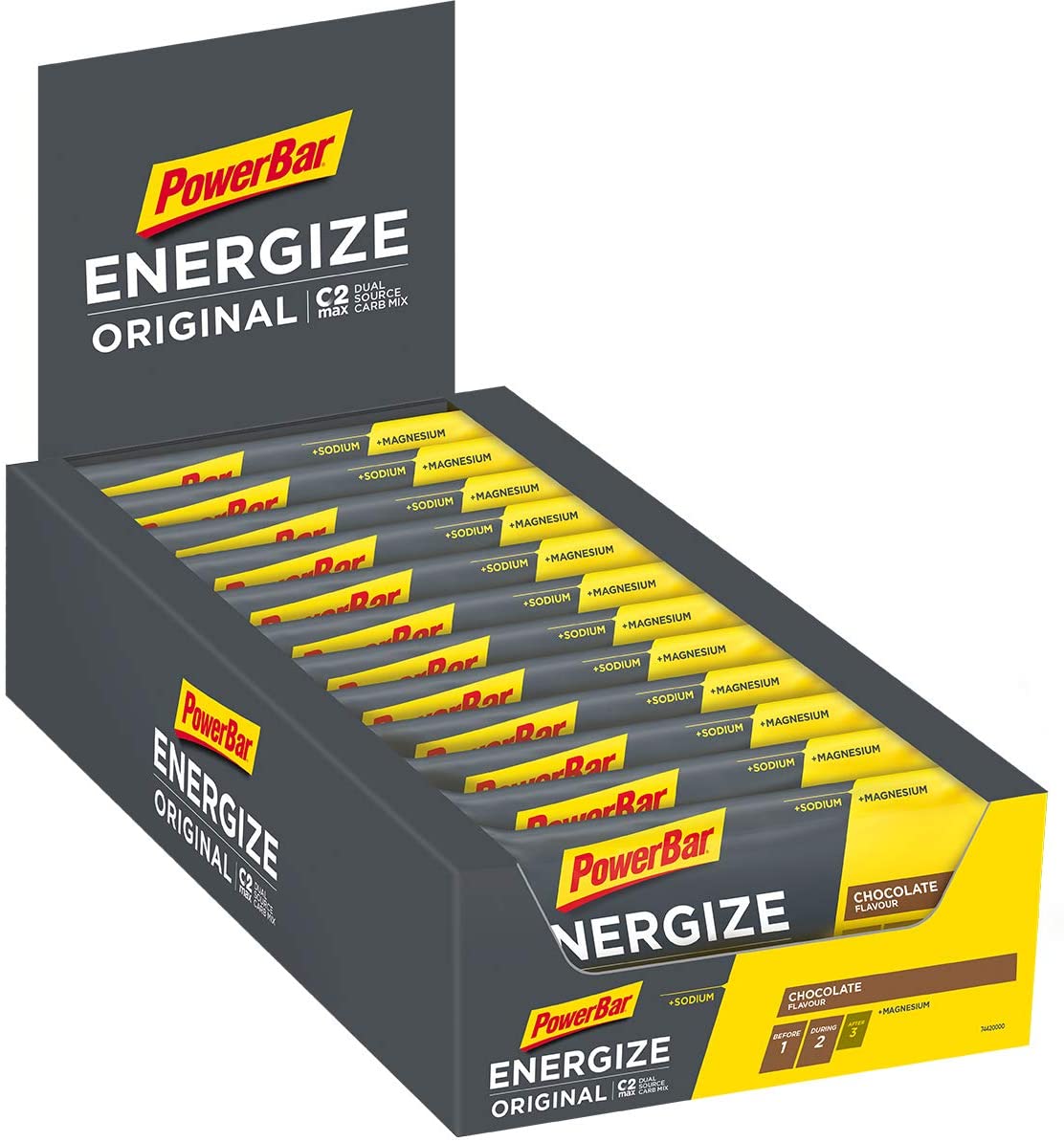 PowerBar Energize Original Bar, Chocolate - 25 bars