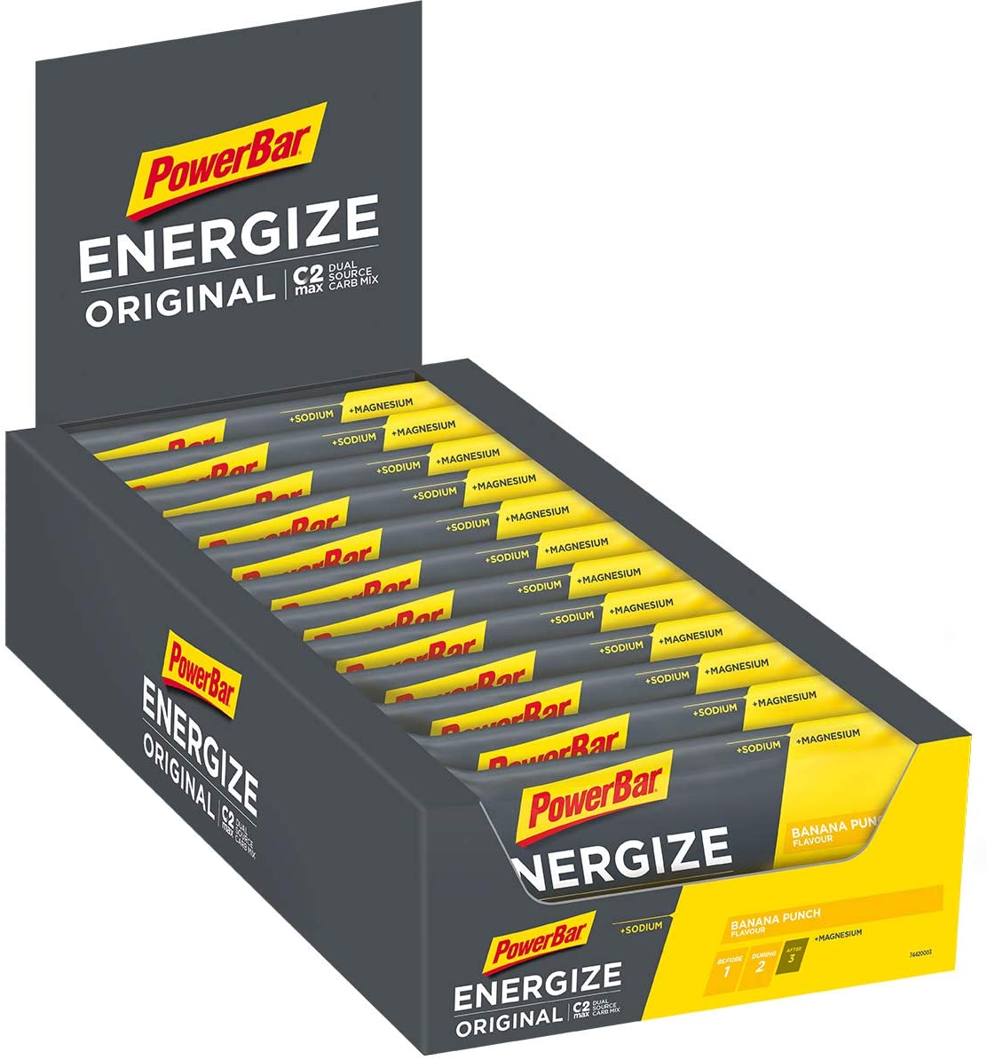PowerBar Energize Original Bar, Banana Punch - 25 bars
