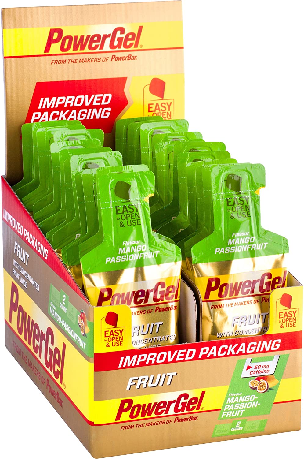 PowerBar Powergel Fruit, Mango Passionfruit - 24 x 41g