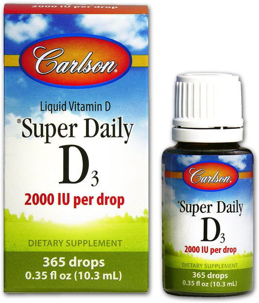 Carlson Labs Super Daily D3, 2000 IU - 10 ml.