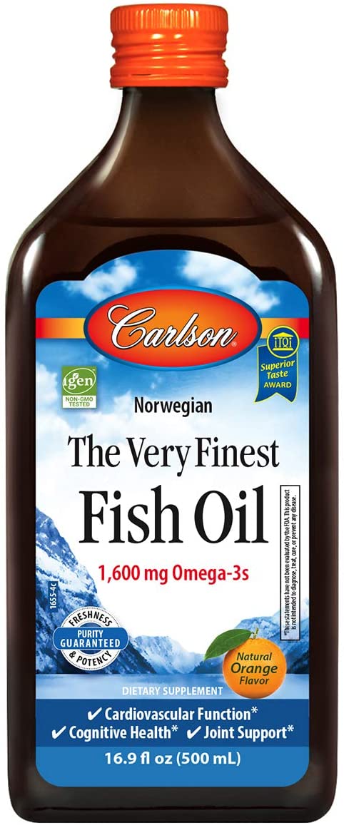 Carlson Labs The Very Finest Fish Oil, Natural Orange - 500 ml.