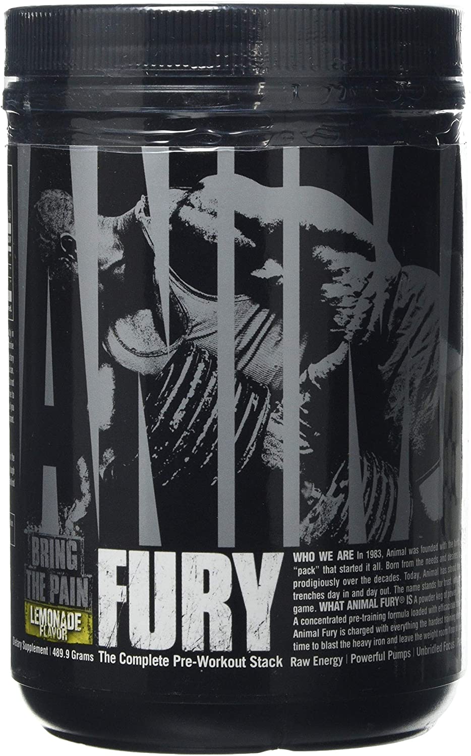 Universal Nutrition Animal Fury, Lemonade - 489g