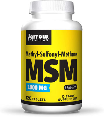 Jarrow Formulas MSM (Methyl-Sulfonyl-Methane Sulfur), 1000mg - 120 tabs