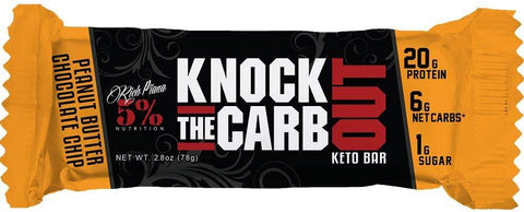 5% Nutrition Knock The Carb Out, Peanut Butter Chocolate Chip - 10 bars