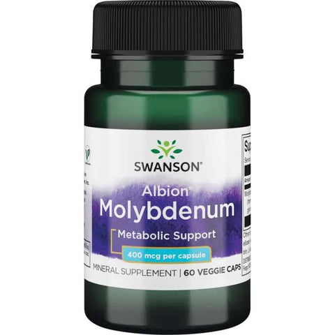 Swanson Albion Chelated Molybdenum, 400mcg - 60 vcaps