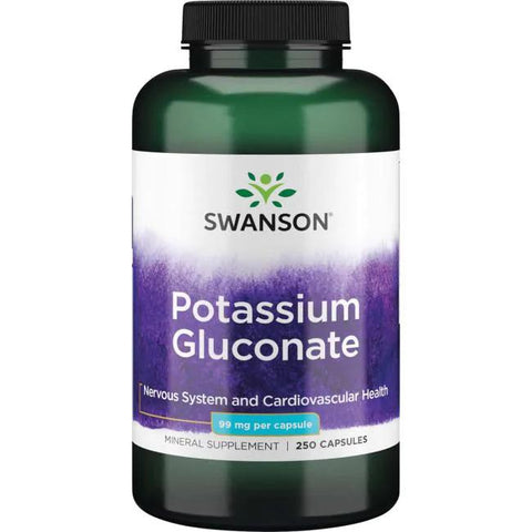 Swanson Potassium Gluconate, 99mg - 250 caps