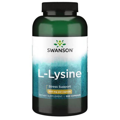 Swanson L-Lysine, 500mg Free-Form - 300 caps