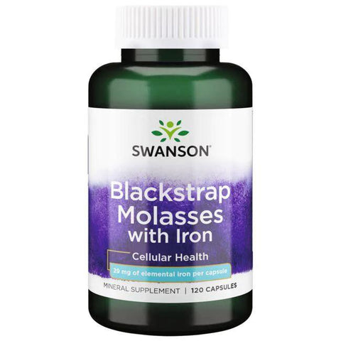 Swanson Blackstrap Molasses with Iron, 29mg - 120 caps