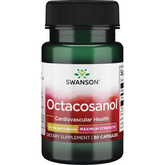 Swanson Octacosanol, Maximum-Strength 20mg - 30 caps