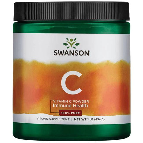 swanson Vitamin C Powder, 100% Pure - 454g