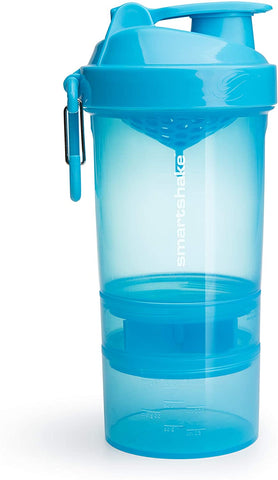 SmartShake Original2Go, Neon Blue - 600 ml.