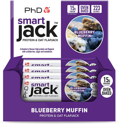 PhD Smart Jack, Blueberry Muffin - 12 bars