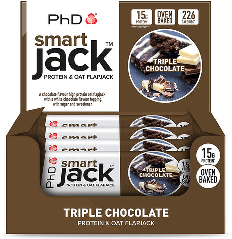 PhD Smart Jack, Triple Chocolate - 12 bars