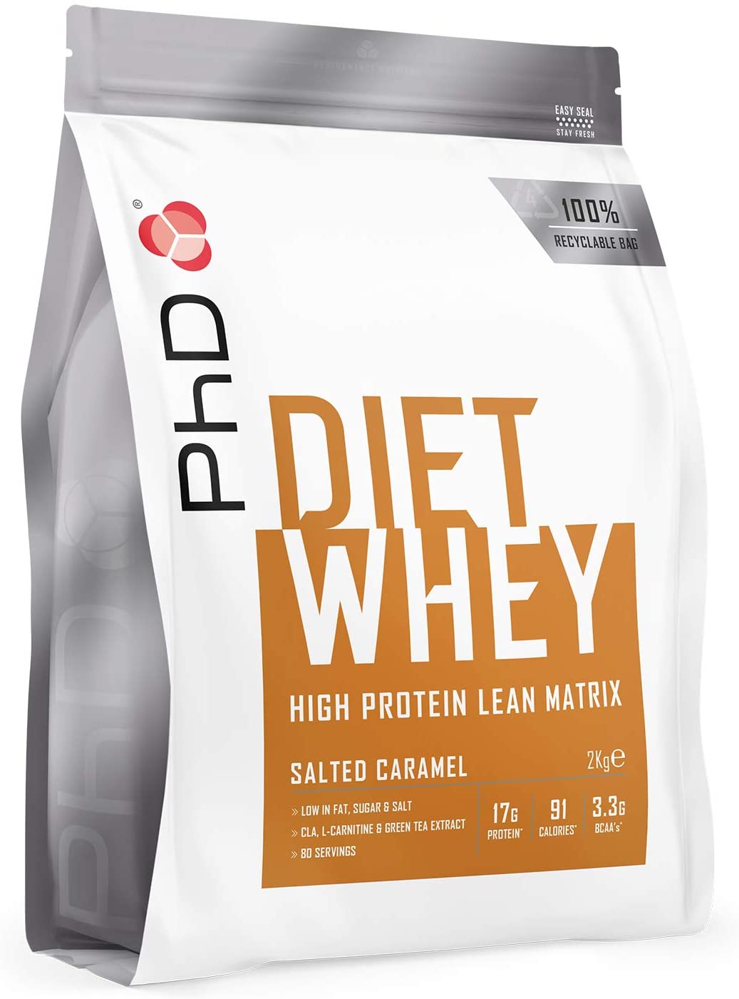 PhD Diet Whey, Salted Caramel - 2000g