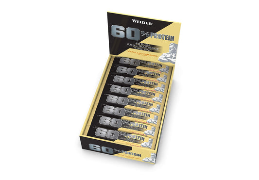 Weider 60% Protein Bar, Vanilla-Carmel - 24 bars