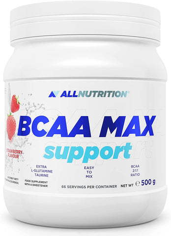 Allnutrition BCAA Max Support, Strawberry - 500g