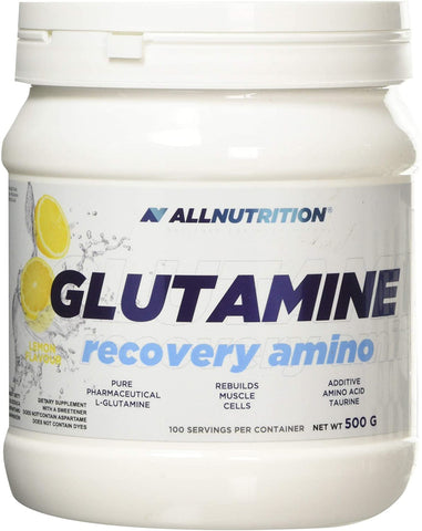 Allnutrition Glutamine Recovery Amino, Lemon - 500g