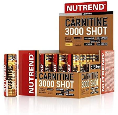 Nutrend Carnitine 3000 Shot, Strawberry - 20 x 60 ml.