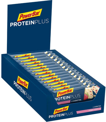 PowerBar Protein Plus + L-Carnitine, Raspberry Yoghurt - 30 x 35g