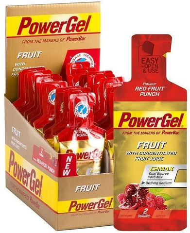 PowerBar Powergel Fruit, Red Fruit Punch - 24 x 41g
