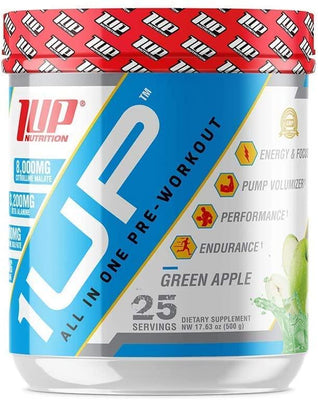 1Up Nutrition 1Up For Men Pre-Workout, Green Apple - 550g