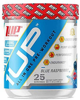 1Up Nutrition 1Up For Men Pre-Workout, Blue Raspberry - 500g